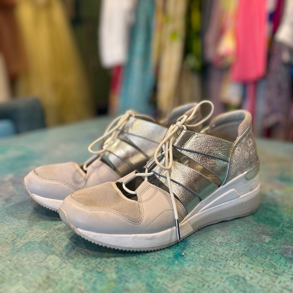 Silver Space Sneakers